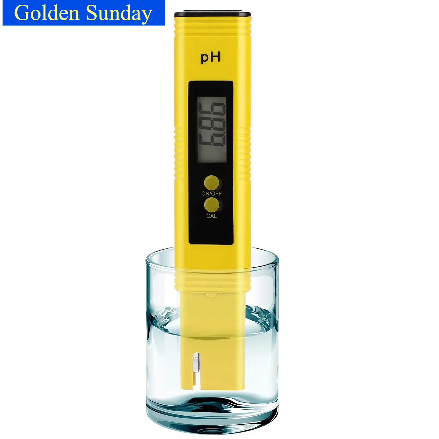 Aquarium Test Kit - ゴールデンサンデー PHメーター 0.01高精度 水質テスター 0-14測定範囲付き 水槽やプールに最適