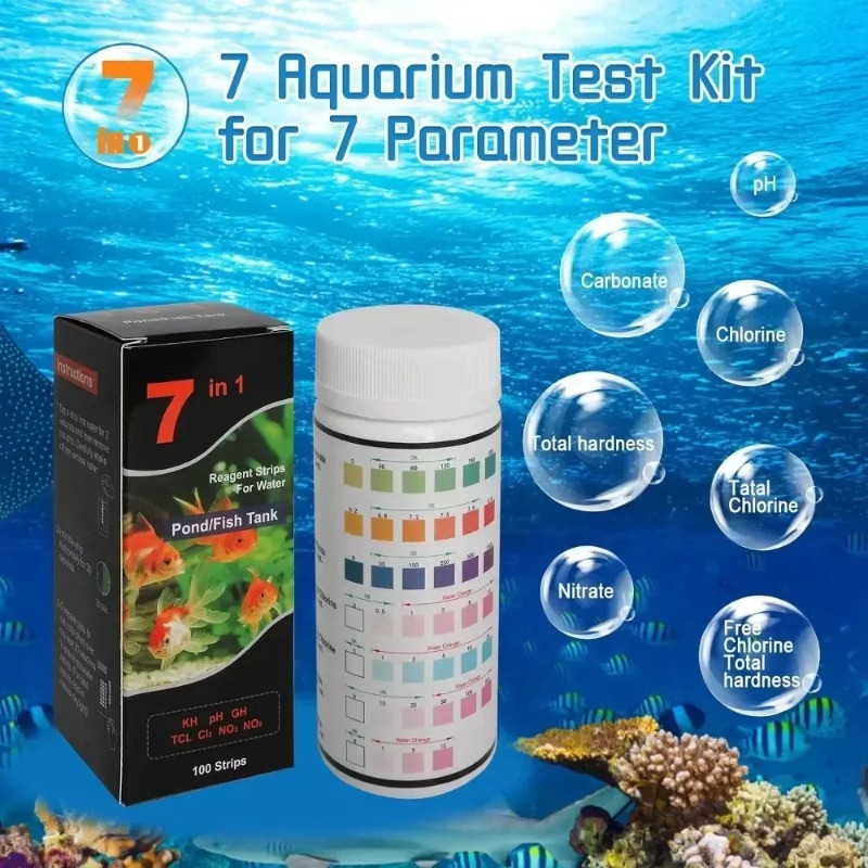 水槽テストストリップ 淡水プール水槽水質pHテストストリップ - Aquarium Test Kit のレビューと価格