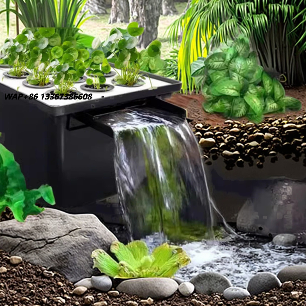 工場直送 屋外庭園用魚池滝濾過システム 隠し滝フィルターキッ - Aquarium Fish Accessories のレビューと価格