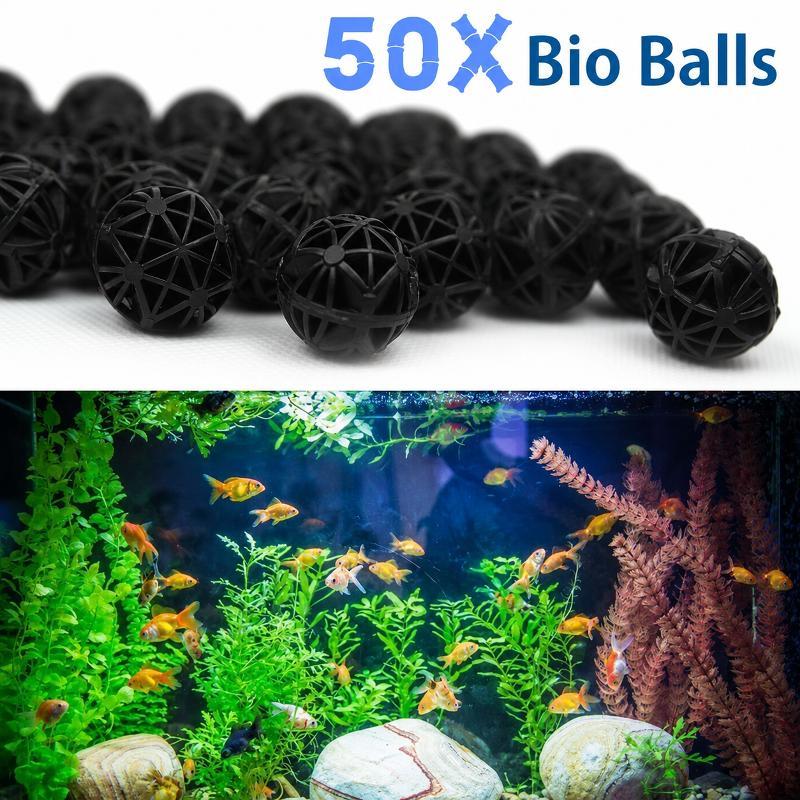 50個入り 16mm アクアリウム用バイオフィルターボール  - Aquarium Fish Accessories のレビューと価格