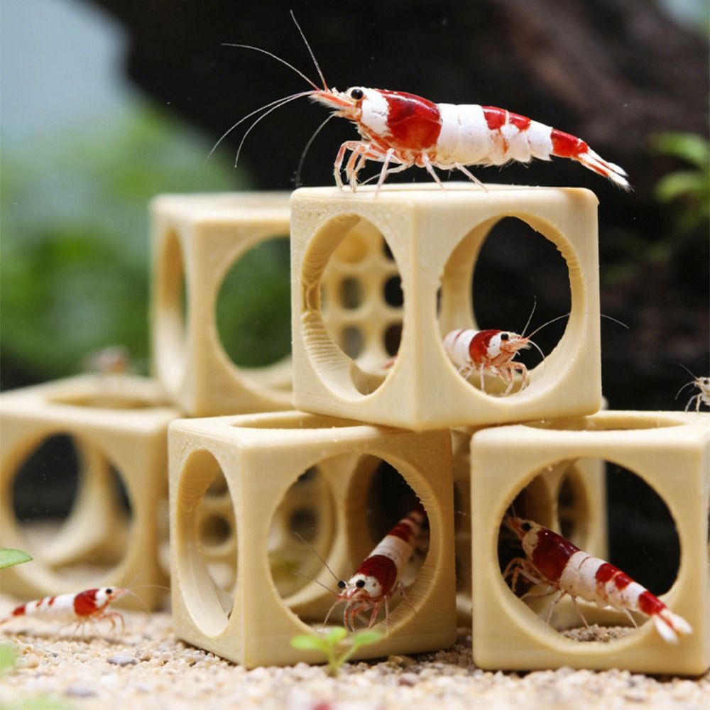 幾何学模様の3Dプリント水槽エビ隠れ家、複数のスタイル、安全 - Aquarium Fish Hiding Spot のレビューと価格