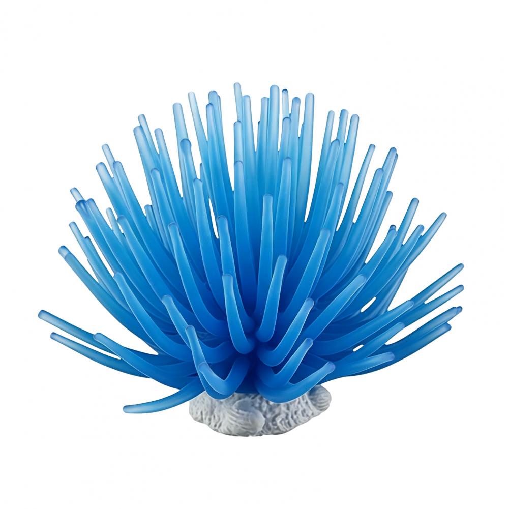 水槽用装飾品。リアルな青色のシリコン製サンゴのオーナメント。 - Aquarium Fish Accessories のレビューと価格
