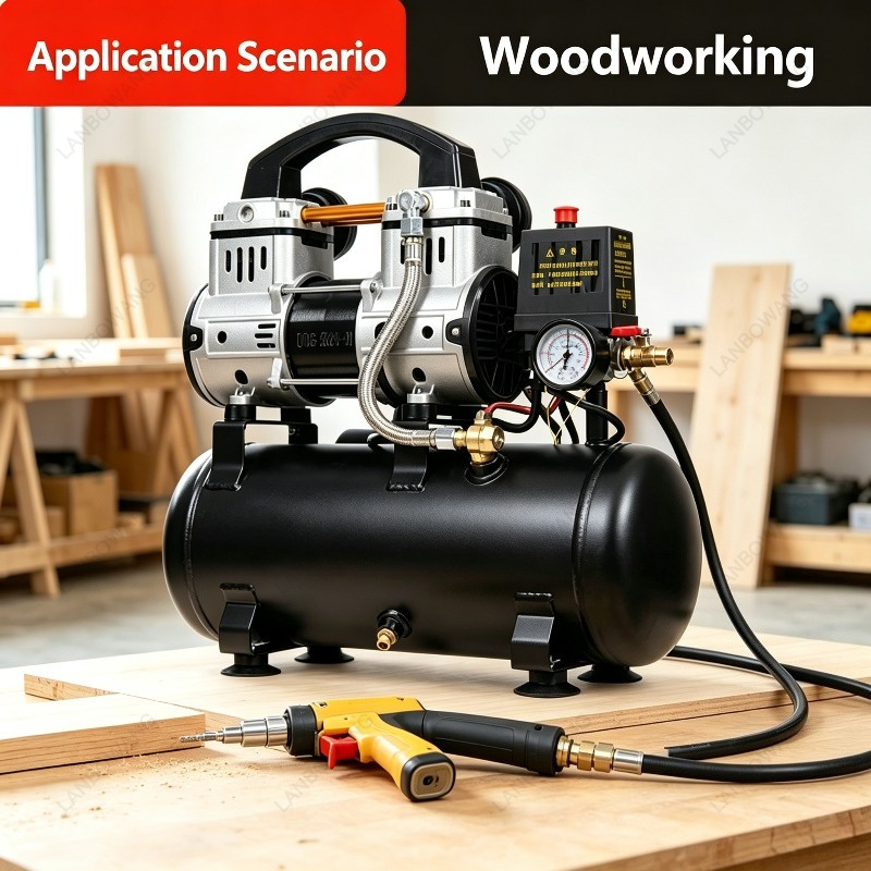 220V 1100W 8L 無給油式 静音エアコンプレッサー - Air Pump Silent のレビューと価格