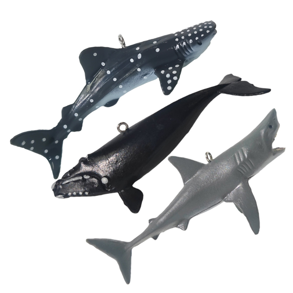 3個入りリアルな浮遊サメ水槽飾り、鮮やかで色褪せない装飾、水 - Aquarium Fish Shark のレビューと価格