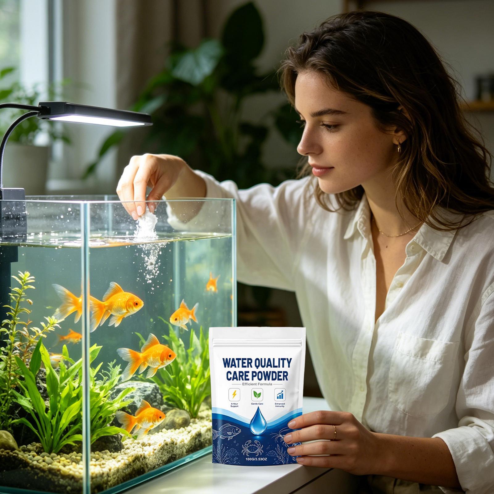 100 グラム水族館水浄化剤粉末濁水用長期持続クリア水槽クリ - Aquarium Fish Long のレビューと価格