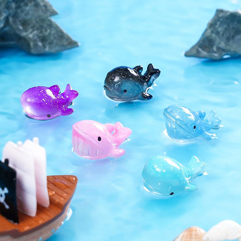 9個入り、滑らかな表面のミニチュア樹脂製水生動物（サメ、クジ - Aquarium Fish Shark のレビューと価格