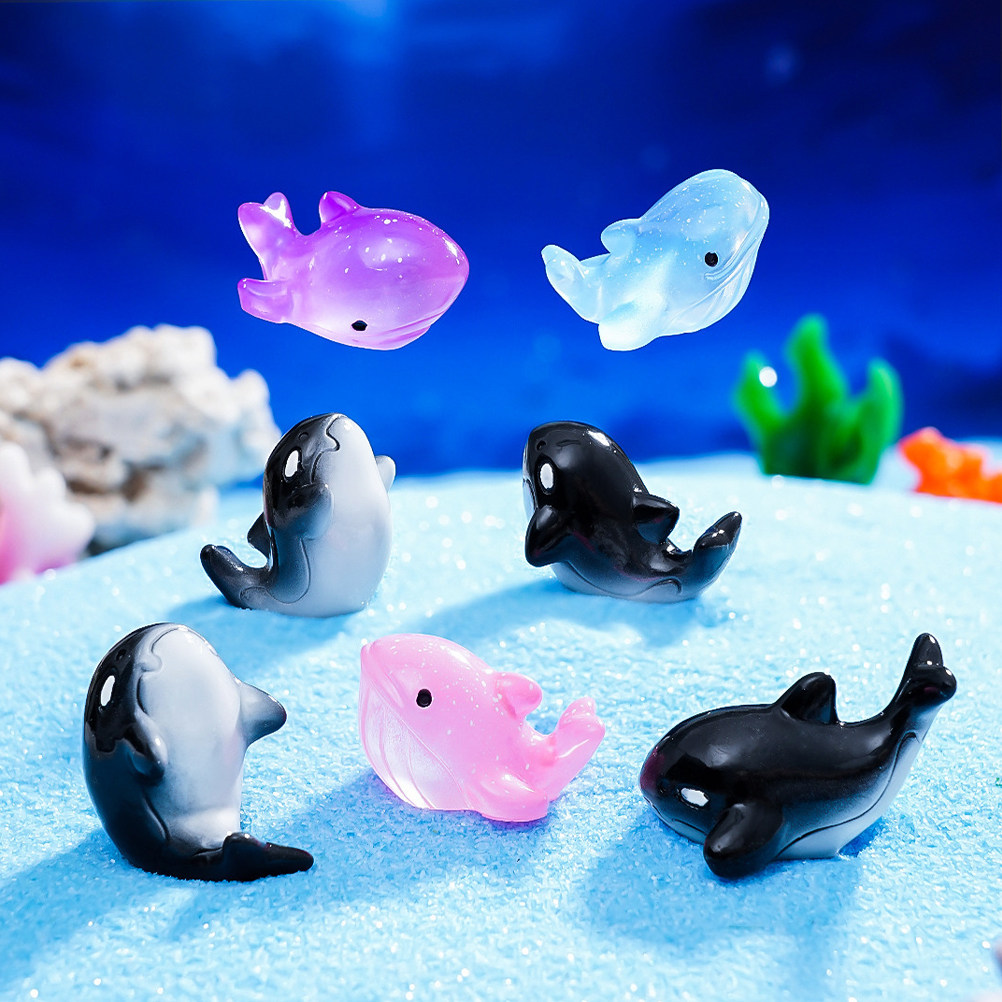 9個入り、滑らかな表面のミニチュア樹脂製水生動物（サメ、クジ - Aquarium Fish Shark のレビューと価格