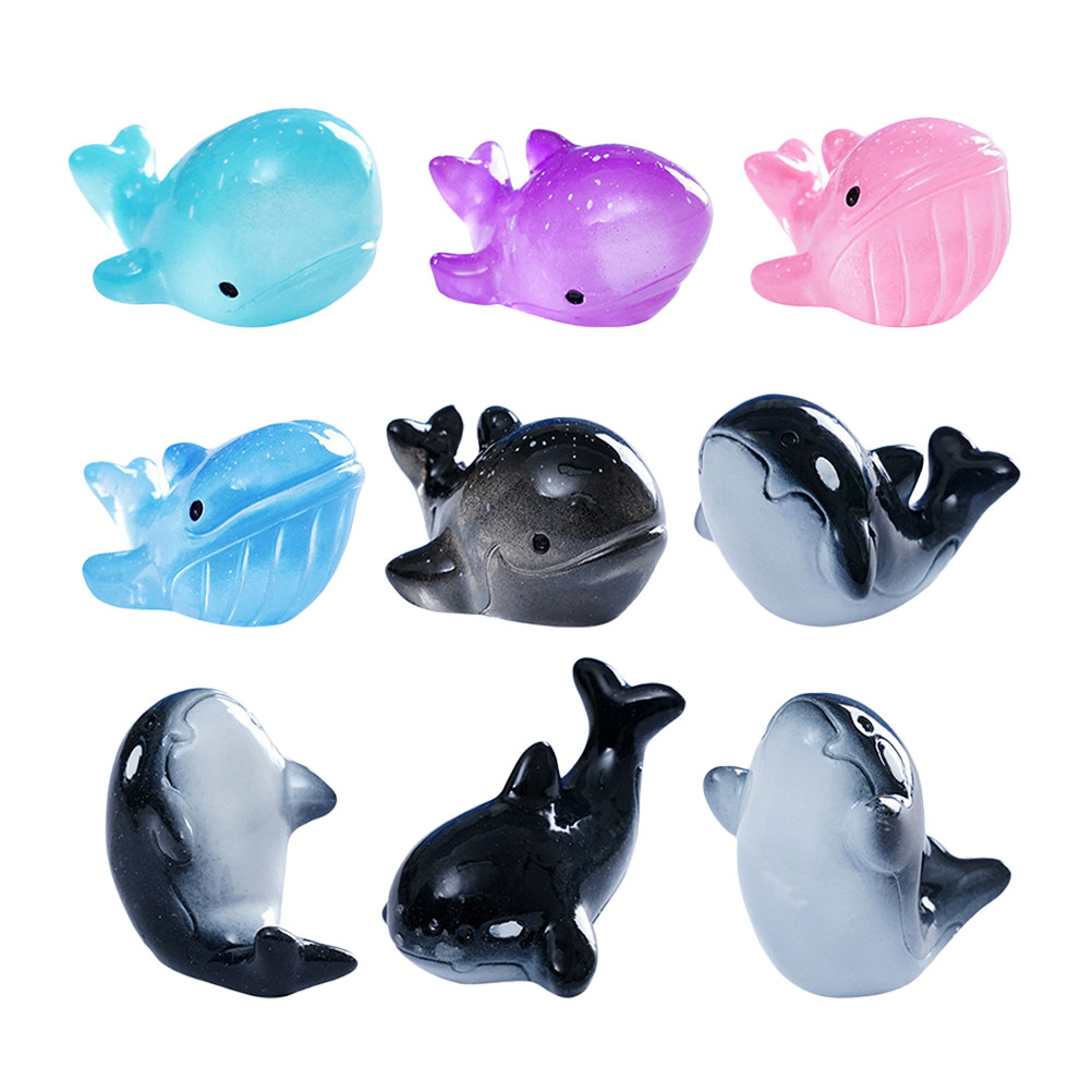 9個入り、滑らかな表面のミニチュア樹脂製水生動物（サメ、クジ - Aquarium Fish Shark のレビューと価格