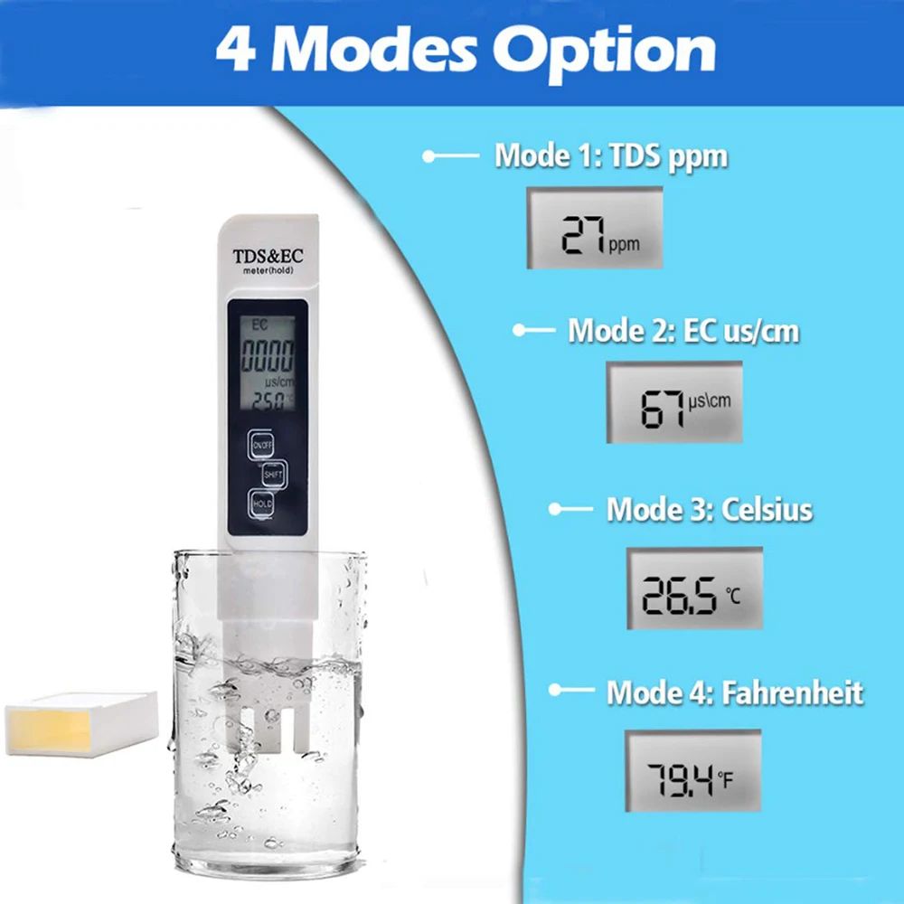 デジタル TDS EC 水質テスターメーター多機能 PPM  - Aquarium Test Kit のレビューと価格