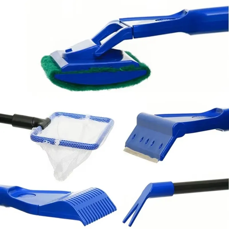 5-in-1水槽清掃キット（伸縮式ロングハンドル付き） - Aquarium Fish Long のレビューと価格