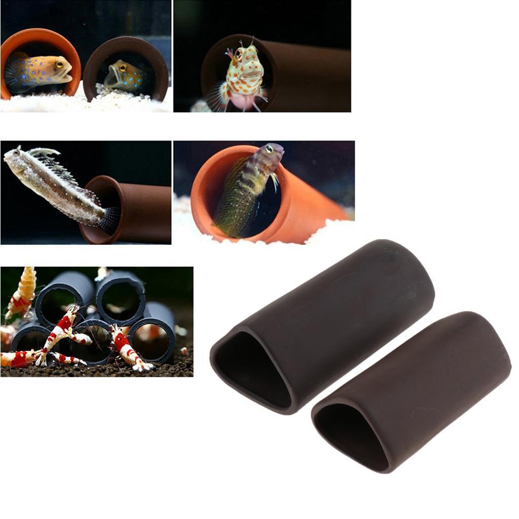 セラミック製のエビハウス、小型パイプ、水槽用エビの繁殖用洞窟 - Aquarium Fish Hiding Spot のレビューと価格