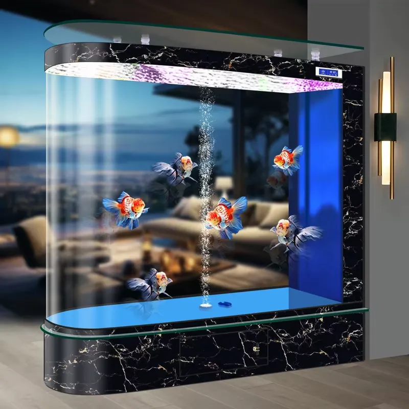 2026年新型 リビングルーム用大型底面酸素ガラス製家庭用ス - Aquarium Fishland のレビューと価格