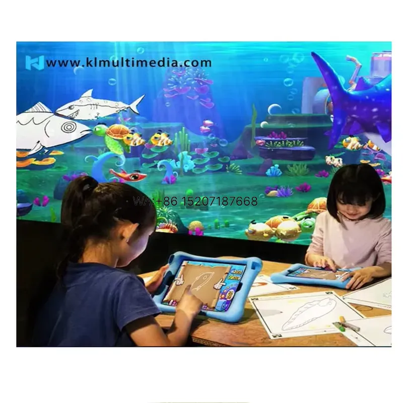 インタラクティブペイントゲーム用Wmwmnuウォール3Dマジ - Aquarium Fish Game のレビューと価格