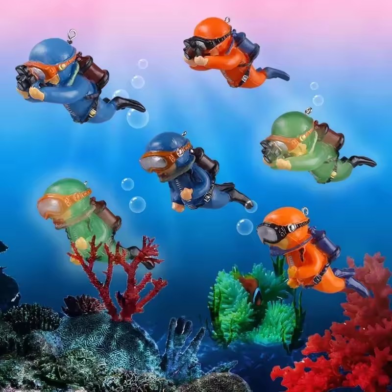 水槽用ダイバーオーナメント、景観装飾、水槽ギフト、人気の浮遊 - Aquarium Fish Popular のレビューと価格