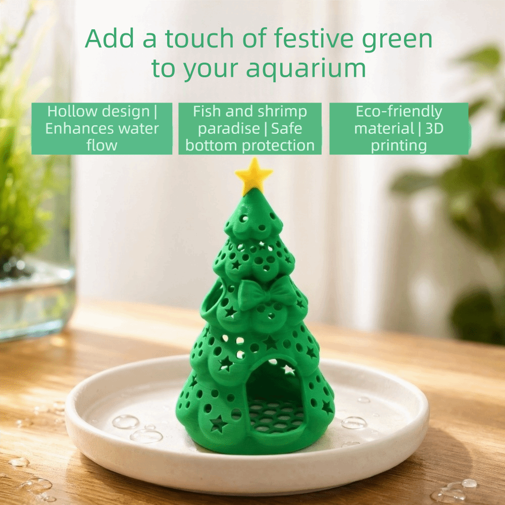 3Dプリント製クリスマス水槽用隠れ家、安全なシェルター、プラ - Aquarium Fish Hiding Spot のレビューと価格